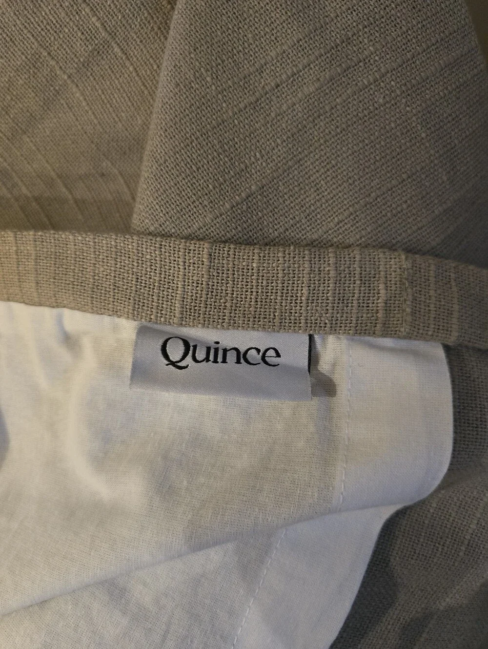 Pair Of Quince Slub Cotton Curtain Panels In Grey 48